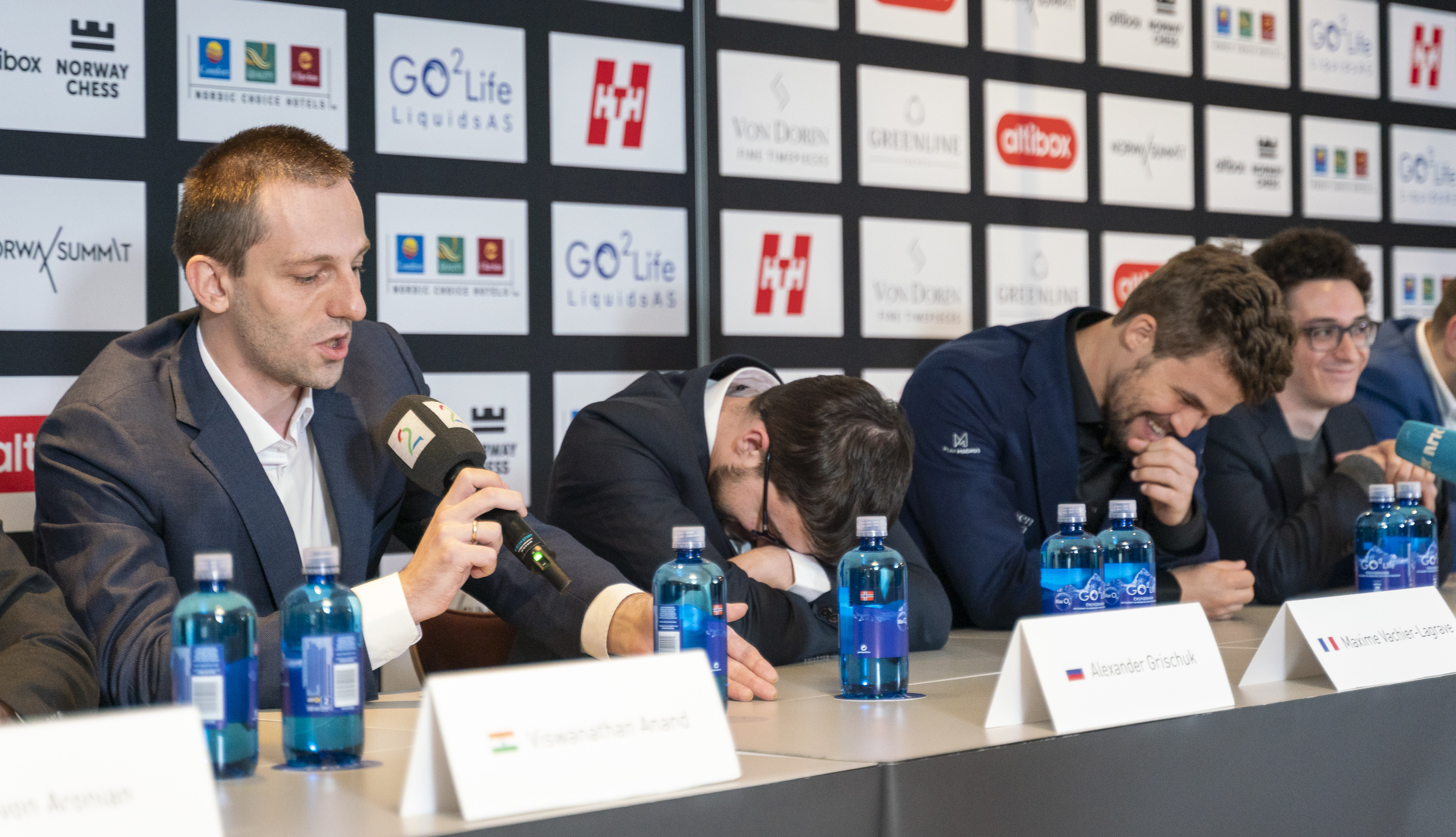 Norway Chess Pressconference and blitz