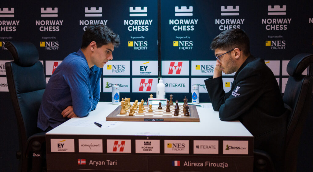 Stavanger 20230529.Alireza Firouzja during Norway Chess 2023 which